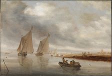 River Scenery, 1643. Creator: Salomon Ruysdael