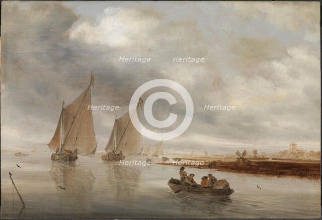 River Scenery, 1643. Creator: Salomon Ruysdael.