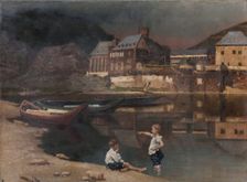 River Scenery, c1889. Creator: Karl von Pidoll