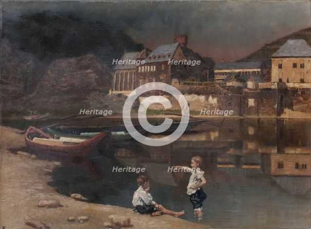 River Scenery, c1889. Creator: Karl von Pidoll.