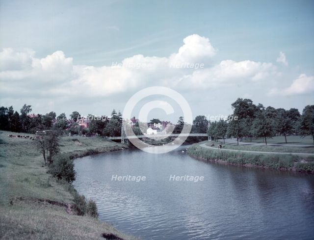 River Severn, Shrewsbury, Shropshire, c1955. Creator: Arthur Charles Kirby Ware.