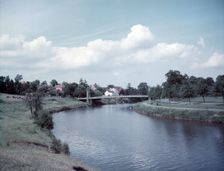 River Severn, Shrewsbury, Shropshire, c1955. Creator: Arthur Charles Kirby Ware