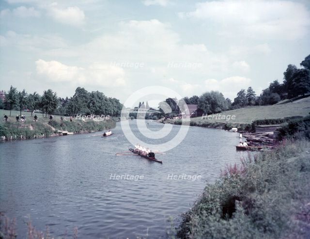 River Severn, Shrewsbury, Shropshire, c1955. Creator: Arthur Charles Kirby Ware.