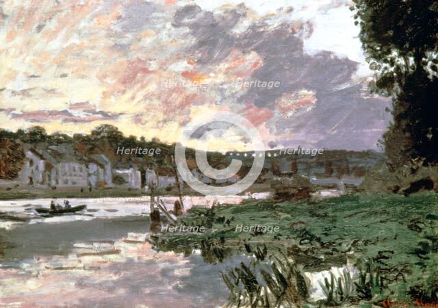'River Seine at Bougival', c1870. Artist: Claude Monet