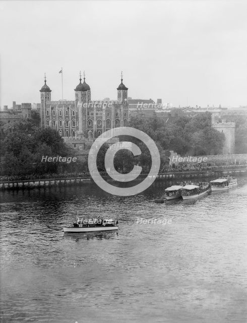 River pageant celebrating the coronation of Queen Elizabeth II, 1953.  Creator: Arthur Charles Kirby Ware.