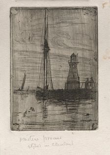 River Pier, 1890. Creator: Otto H. Bacher (American, 1856-1909)
