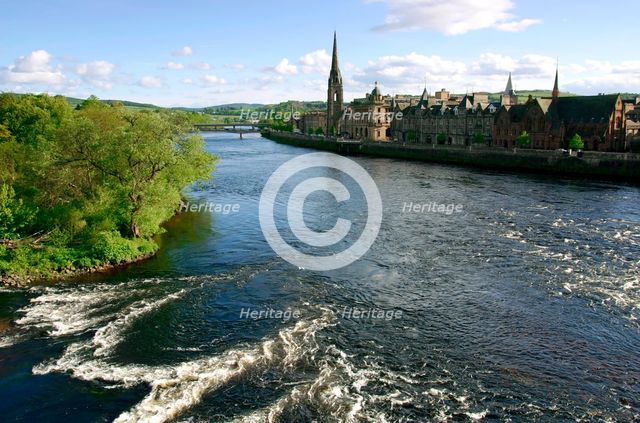 River Tay and Perth, Scotland. Creator: Peter Thompson.