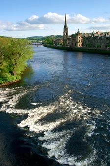 River Tay and Perth, Scotland. Creator: Peter Thompson