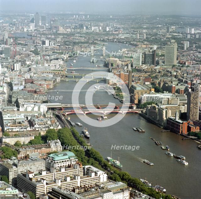 River Thames, London, c2000s. Artist: Unknown.