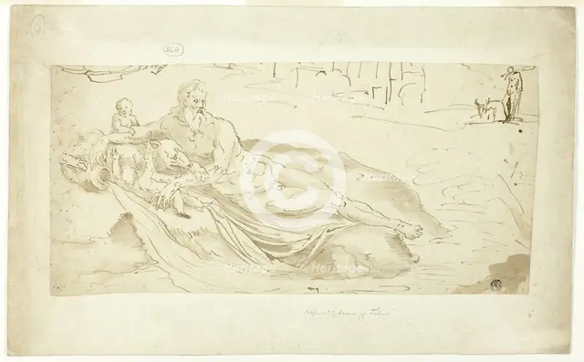 River Tiber, with Romulus and Remus, n.d. Creator: Unknown.