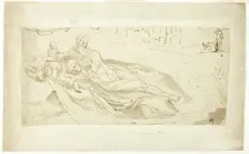 River Tiber, with Romulus and Remus, n.d. Creator: Unknown