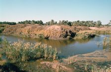 River Tigris by the Tower of Babel, Babylon, Iraq. Creator: Vivienne Sharp
