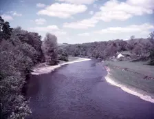 River Tweed near Melrose, The Borders, Scotland, c1955. Creator: Arthur Charles Kirby Ware