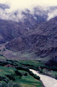 River valley, Ladakh, India, 1988. Creator: Amanda Waite