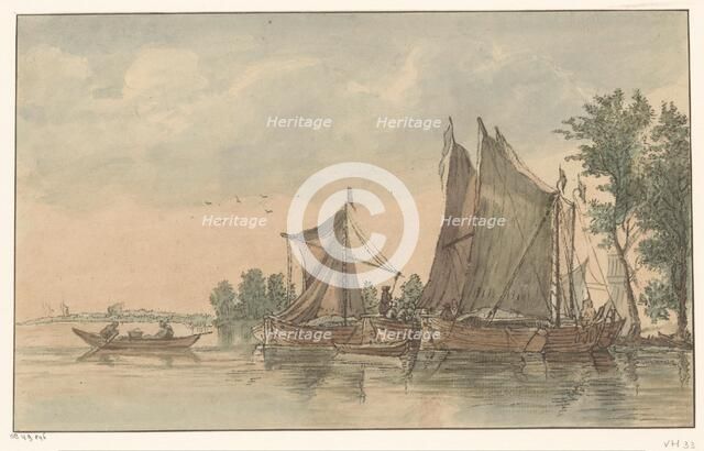 River view, 1795-1821. Creator: C. Dietrich.