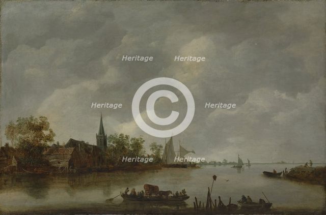 River View with a Village Church. Creator: Style of Jan van Goyen (Dutch, mid-17th century).