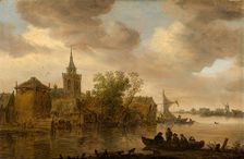 River View with Church and Farmhouse. Creator: Jan van Goyen