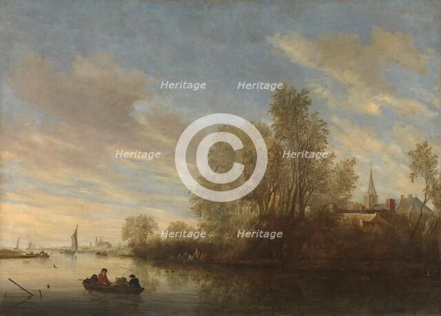 River view near Deventer, 1645. Creator: Salomon Ruysdael.