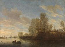 River view near Deventer, 1645. Creator: Salomon Ruysdael