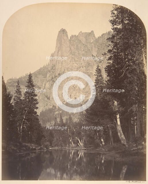 River View, Sentinel, 3270 Feet, 1861. Creator: Carleton Emmons Watkins.