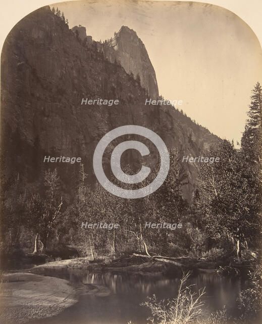 River View, Sentinel, 3270 Feet, 1861. Creator: Carleton Emmons Watkins.
