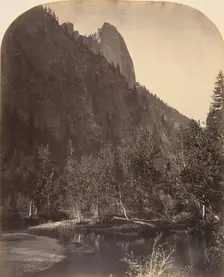 River View, Sentinel, 3270 Feet, 1861. Creator: Carleton Emmons Watkins