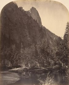 River View, Sentinel, 3270 Feet, 1861. Creator: Carleton Emmons Watkins