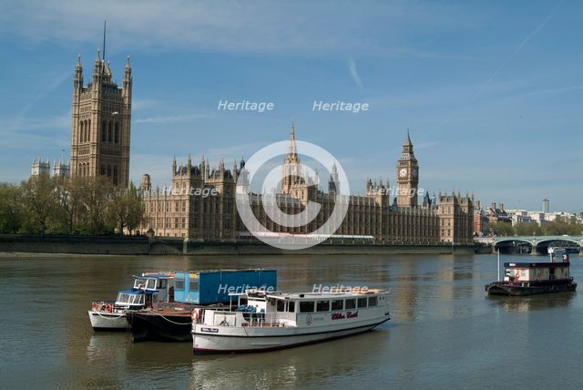 Riverwalk across Parliament, 2005. Creator: Ethel Davies.