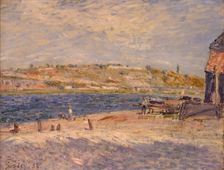 Riverbank at Saint-Mammès, 1884. Creator: Alfred Sisley