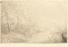Riverbank (Bord de la riviere). Creator: Alphonse Legros