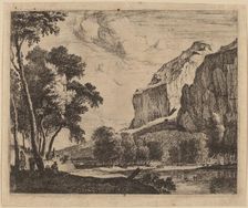Riverscape with Rocks on the Right: pl.3. Creators: Roelant Roghman, Melchior Küsel