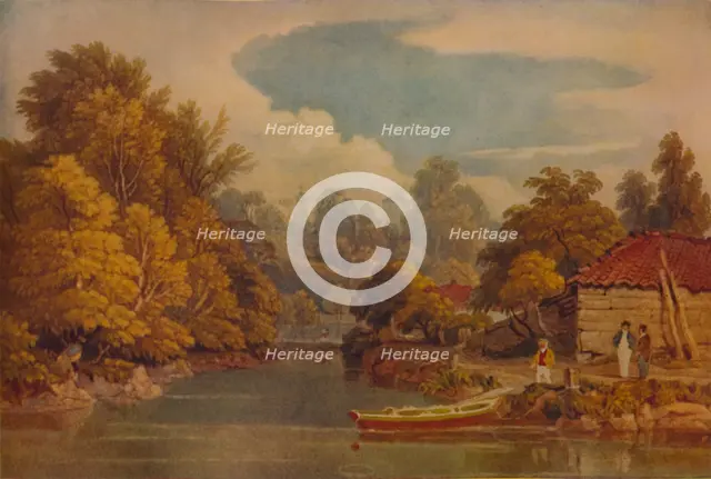 'Riverside', 19th century, (1935). Artist: William Havell.