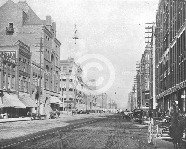 Riverside Avenue, Spokane, Washington, USA, c1900.  Creator: Unknown.