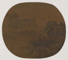 Riverside dwelling among pines and bamboo, Possibly Song dynasty, 1127-1279. Creator: Unknown