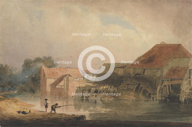 Riverside Scene (Old Mill), 1805-10 (?). Creator: Peter de Wint.