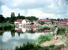 Riverside village in Norfolk, c1960s. Creator: Arthur Charles Kirby Ware