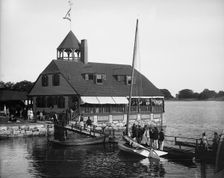 Riverside Yacht Club House, between 1890 and 1910. Creator: John S Johnston