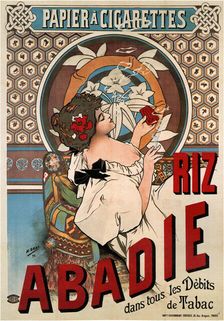 Riz Abadie Cigarette Covers, 1898. Creator: Mucha, Alfons Marie (1860-1939)