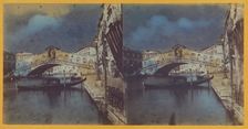 Rialto Bridge, Venice, about 1865. Creator: Unknown