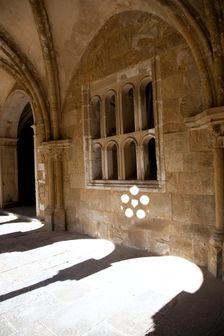 Rib vaulting in the cloister, Old Cathedral of Coimbra, Portugal, 2009. Creator: Samuel Magal