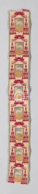 Ribbon with Medici Coat-of-Arms, Italy, 17th/18th century. Creator: Unknown.