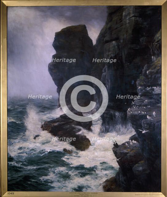 'Ribbed and Paled in by Rocks Unscaleable', 1885.  Artist: Peter Graham