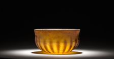 Ribbed Glass Bowl, 1st century. Creator: Unknown