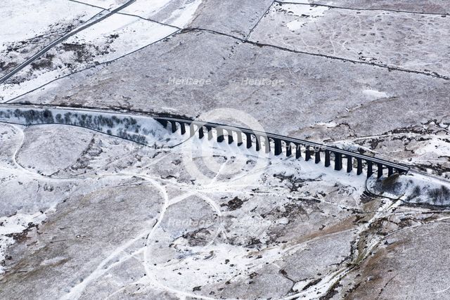 Ribblehead Viaduct or Batty Moss Viaduct on the Settle-Carlisle Railway, North Yorkshire, 2018. Creator: Emma Trevarthen.