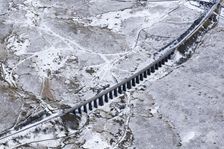 Ribblehead Viaduct or Batty Moss Viaduct on the Settle-Carlisle Railway, North Yorkshire, 2018. Creator: Emma Trevarthen