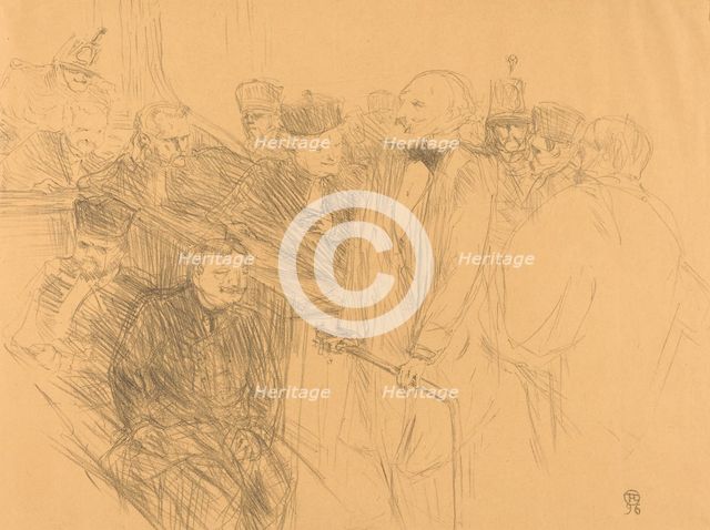 Ribot Deposition (Déposition Ribot), 1896. Creator: Henri de Toulouse-Lautrec.