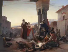 Ricciardino Langosco's mother in search of her dead son, 1840-1844