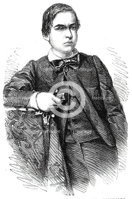 Ricciotti, youngest son of General Garibaldi, from a photograph by P.C. Stortz, Liverpool, 1860. Creator: Unknown.