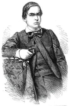 Ricciotti, youngest son of General Garibaldi, from a photograph by P.C. Stortz, Liverpool, 1860. Creator: Unknown