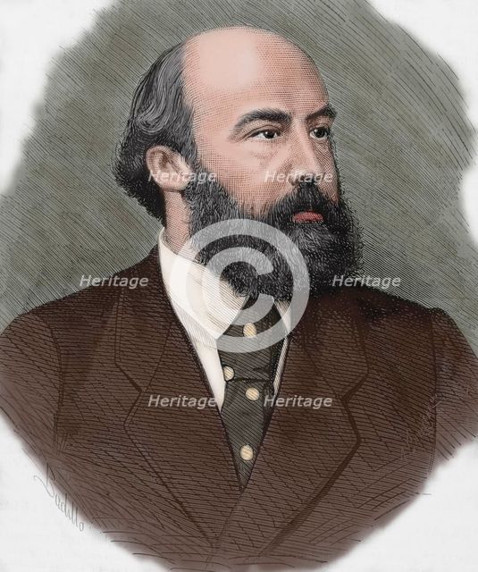 Ricardo Augusto Pereira Guimaraes (1830-1889), Portuguese writer, journalist and politician, 1877.  Creator: Unknown.